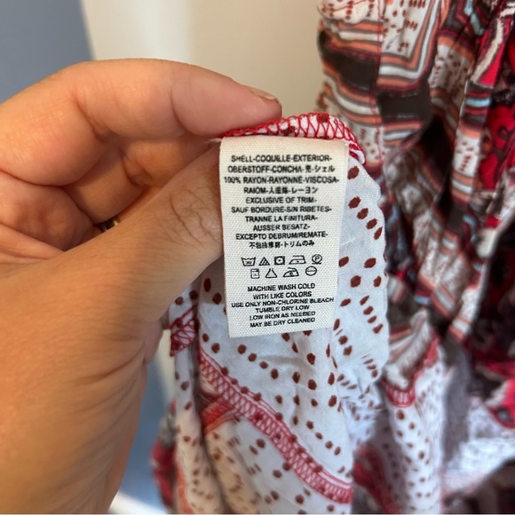 Free People Paradise Hanker-chief Pleated Midi Skirt- Size Sm - Picture 7 of 7